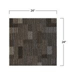 Mohawk Basics 24" Berber Carpet Tiles - Coffee