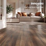 Peel and Stick Vinyl Floor Tiles - 36-Pack