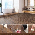 Peel and Stick Vinyl Floor Tiles - 36-Pack