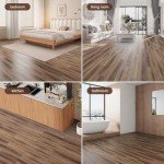 Peel and Stick Vinyl Floor Tiles - 36-Pack