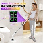 Electric Spin Scrubber with 8 Brushes, 6000mAh