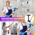 Electric Spin Scrubber with 8 Brushes, 6000mAh