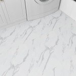 40-Pack White Peel and Stick Vinyl Floor Tiles