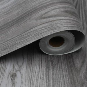 Grey Peel and Stick Vinyl Floor Tile Roll