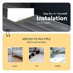 Grey Peel and Stick Vinyl Floor Tile Roll