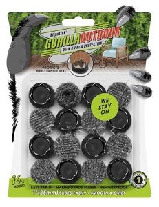 GorillaOutdoor Round Furniture Feet Protectors (Set of 16)