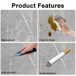 Gray Peel and Stick Vinyl Floor Tiles - 40PCS