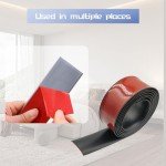 Self-Adhesive Floor Transition Strip - 6.5Ft Black