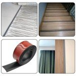 Self-Adhesive Floor Transition Strip - 6.5Ft Black