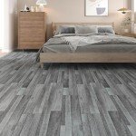 VEELIKE Grey Peel and Stick Vinyl Floor Tiles