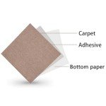 Self-Adhesive Peel and Stick Carpet Tiles - 10 Pack