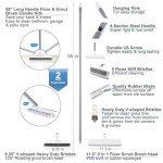 Long Handle Floor Scrub and Grout Brush Set