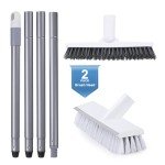 Long Handle Floor Scrub and Grout Brush Set
