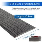 Self-Adhesive Floor Transition Strip - Dark Gray