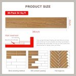 Peel and Stick Vinyl Plank Flooring, 36-Pack