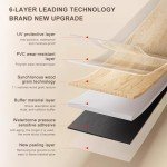 Peel and Stick Vinyl Plank Flooring, 36-Pack