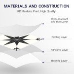 Black Stellar Peel and Stick Vinyl Floor Tiles