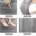 Yenhome Waterproof Peel and Stick Vinyl Flooring Tiles