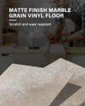Light Slate Marble Peel and Stick Floor Tiles