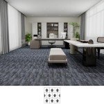 Reusable Non-Slip 24"x24" Carpet Tiles - 18 Pack