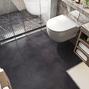 30 Pcs Charcoal Grey Peel and Stick Floor Tiles