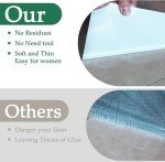Grey Peel and Stick Vinyl Floor Tiles - 4 Pack