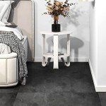 Livelynine Charcoal Peel and Stick Floor Tiles