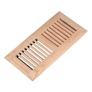 Red Oak Hardwood 4x10 Inch Floor Register
