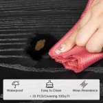 Black Wood-Look Peel and Stick Vinyl Tile 20-Pack