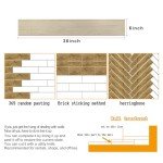 Chocolate Peel and Stick Floor Tile 36"x6