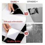 Waterproof Peel and Stick Black Vinyl Floor Tiles