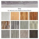 Eco-Friendly Grey Wooden Grain Vinyl Flooring