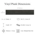 Peel & Stick Vinyl Plank Flooring, 36-Pack