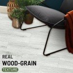 SANFORNIA Peel and Stick Vinyl Floor Tiles 18-Pack