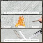 SANFORNIA Peel and Stick Vinyl Floor Tiles 18-Pack