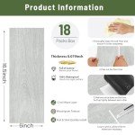 SANFORNIA Peel and Stick Vinyl Floor Tiles 18-Pack