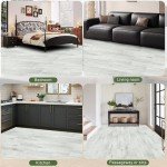 SANFORNIA Peel and Stick Vinyl Floor Tiles 18-Pack
