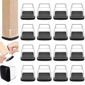Chair Sliders for Carpet and Hardwood Floors - 16PCS