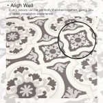 Waterproof Peel and Stick Vinyl Floor Tiles - Grey