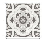 Waterproof Peel and Stick Vinyl Floor Tiles - Grey