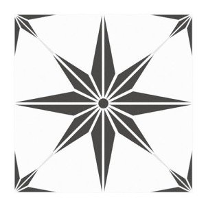 Peel & Stick 8" Black Floor Stickers - 10 Pack