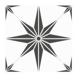 Peel & Stick 8" Black Floor Stickers - 10 Pack
