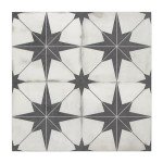 Black Star Peel and Stick Vinyl Tile, 9x9