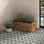 Black Star Peel and Stick Vinyl Tile, 9x9