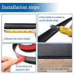 Self-Adhesive Floor Transition Strip - 10ft, Black