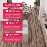 Luxury Vinyl Peel and Stick Flooring Tiles