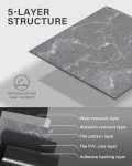 12" x 12" Peel and Stick Black Crackle Tile