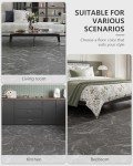 12" x 12" Peel and Stick Black Crackle Tile
