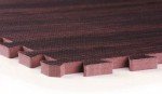 Dark Wood Oak Grain Foam Interlocking Tiles 100 Sq. Ft