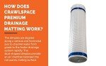 Whitecap Dimple Drainage Mat, 4' x 50